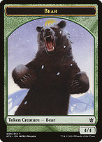 Bear - Khans of Tarkir Tokens