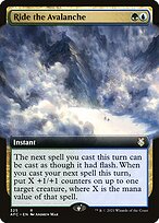Ride the Avalanche - Forgotten Realms Commander - Extended Art