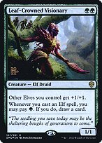 Leaf-Crowned Visionary - Dominaria United Promos - Promo Foil