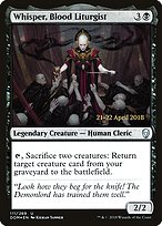 Whisper, Blood Liturgist - Dominaria Promos