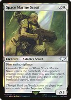 Space Marine Scout - Warhammer 40,000 Commander - Surge Foil
