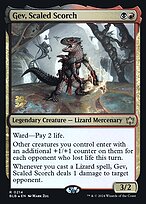 Gev, Scaled Scorch - Bloomburrow Promos