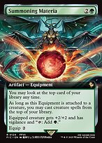Summoning Materia - Final Fantasy Commander - Extended Art