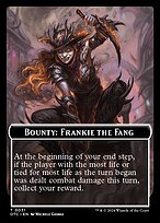 Bounty: Frankie The Fang // Wanted! - Outlaws of Thunder Junction Commander Tokens