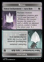 Royal // Virtuous - Wilds of Eldraine Commander Tokens