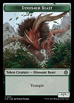 Dinosaur Beast - The Lost Caverns of Ixalan Commander Tokens