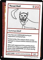 Throat Wolf - Mystery Booster Playtest Cards 2019