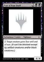 Fear of Fear Itself - Unknown Event