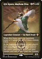 Kitt Kanto, Mayhem Diva - New Capenna Commander - Etched Foil