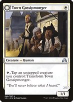 Town Gossipmonger // Incited Rabble - Shadows over Innistrad