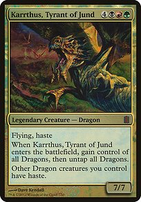 Karrthus, Tyrant of Jund - Commander's Arsenal Oversized - Promo Foil