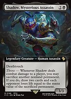 Shadow, Mysterious Assassin - Final Fantasy Commander - Extended Art