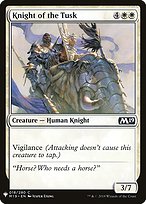 Knight of the Tusk - The List