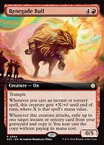 Renegade Bull - Secrets of Strixhaven Commander - Extended Art