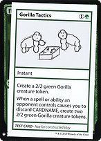 Gorilla Tactics - Mystery Booster Playtest Cards 2019