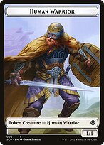 Human Warrior - Starter Commander Decks Tokens