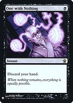 One with Nothing - The List - Promo Foil