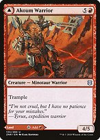 Akoum Warrior // Akoum Teeth - Zendikar Rising