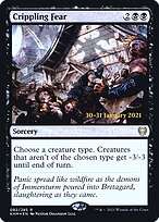 Crippling Fear - Kaldheim Promos - Promo Foil