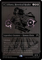 Liliana, Heretical Healer // Liliana, Defiant Necromancer - San Diego Comic-Con 2015 - Promo Foil