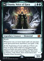 Titania, Voice of Gaea // Titania, Gaea Incarnate - The Brothers' War Promos - Promo Foil