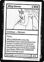 Witty Demon - Mystery Booster Playtest Cards 2019