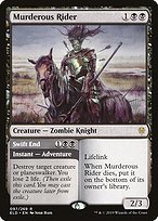 Murderous Rider // Swift End - Throne of Eldraine Promos