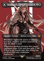 Sephiroth, Fabled SOLDIER // Sephiroth, One-Winged Angel - Final Fantasy - Surge Foil, Borderless