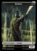 Zombie - Murders at Karlov Manor Commander Tokens