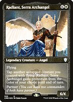 Radiant, Serra Archangel - Commander Legends - Etched Foil