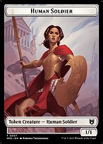 Human Soldier - Wilds of Eldraine Commander Tokens