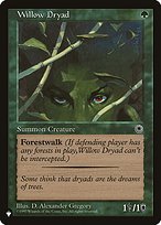 Willow Dryad - The List