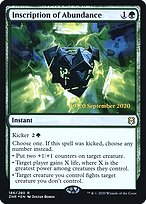 Inscription of Abundance - Zendikar Rising Promos