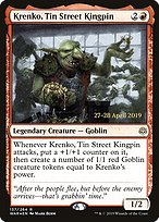 Krenko, Tin Street Kingpin - War of the Spark Promos - Promo Foil