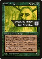 Siervo de Gaia (Gaea's Liege) - Fourth Edition Foreign Black Border