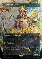Llanowar Elves - Secret Lair Countdown - Halo Foil, Borderless