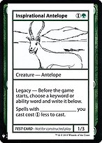 Inspirational Antelope - Mystery Booster Playtest Cards 2019