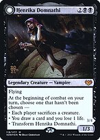 Henrika Domnathi // Henrika, Infernal Seer - Innistrad: Crimson Vow Promos - Promo Foil