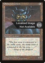 Gólem de obsidiana (Obsianus Golem) - Fourth Edition Foreign Black Border