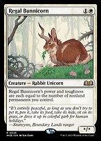 Regal Bunnicorn - Wilds of Eldraine Promos