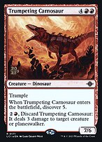 Trumpeting Carnosaur - The Lost Caverns of Ixalan Promos - Promo Foil