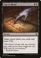 Sign in Blood - Duel Decks Anthology: Garruk vs. Liliana