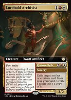 Lorehold Archivist // Restore Relic - Secrets of Strixhaven Commander - Extended Art