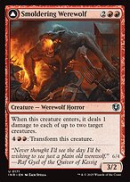Smoldering Werewolf // Erupting Dreadwolf - Innistrad Remastered