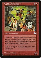 Goblin Grenadiers - The List