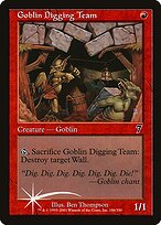 Goblin Digging Team - Seventh Edition - Promo Foil