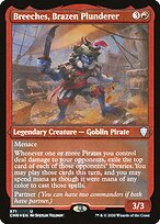 Breeches, Brazen Plunderer - Commander Legends - Etched Foil