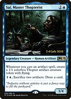 Sai, Master Thopterist - Core Set 2019 Promos - Promo Foil