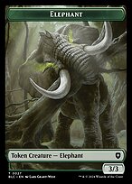 Elephant - Bloomburrow Commander Tokens