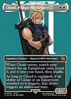 Cloud, Midgar Mercenary - Final Fantasy - Surge Foil, Borderless